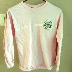 SANTA CRUZ PINK SKATE LONG SLEEVE